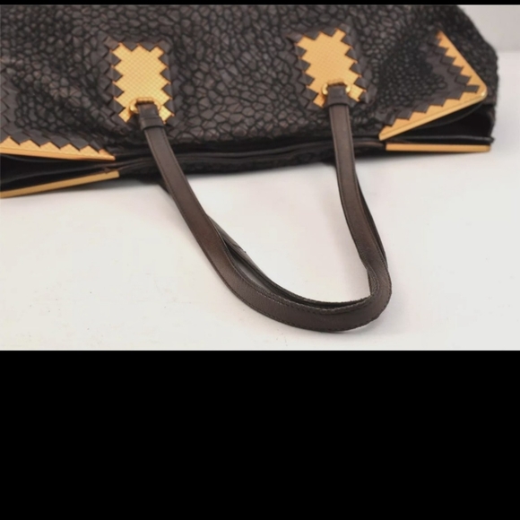 Authentic BOTTEGA VENETA Intrecciato Leather Shoulder Tote Bag Brown - Picture 6 of 15